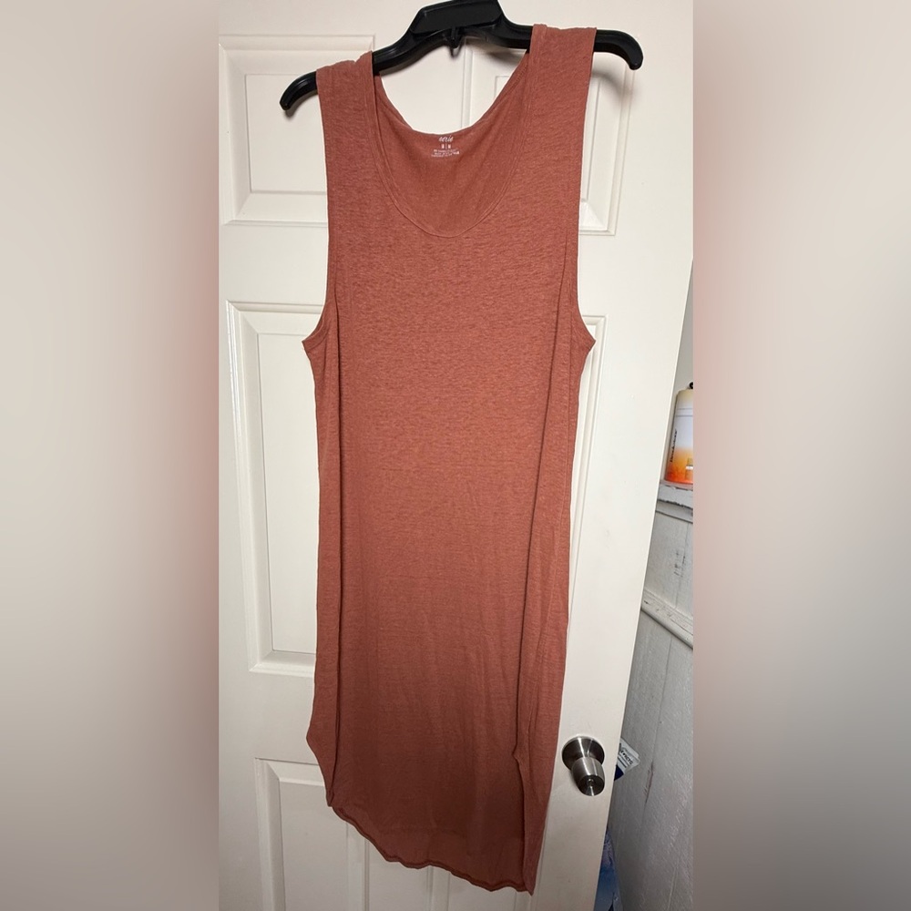 Aerie Easy Knit Sleeveless Terracotta Midi Dress